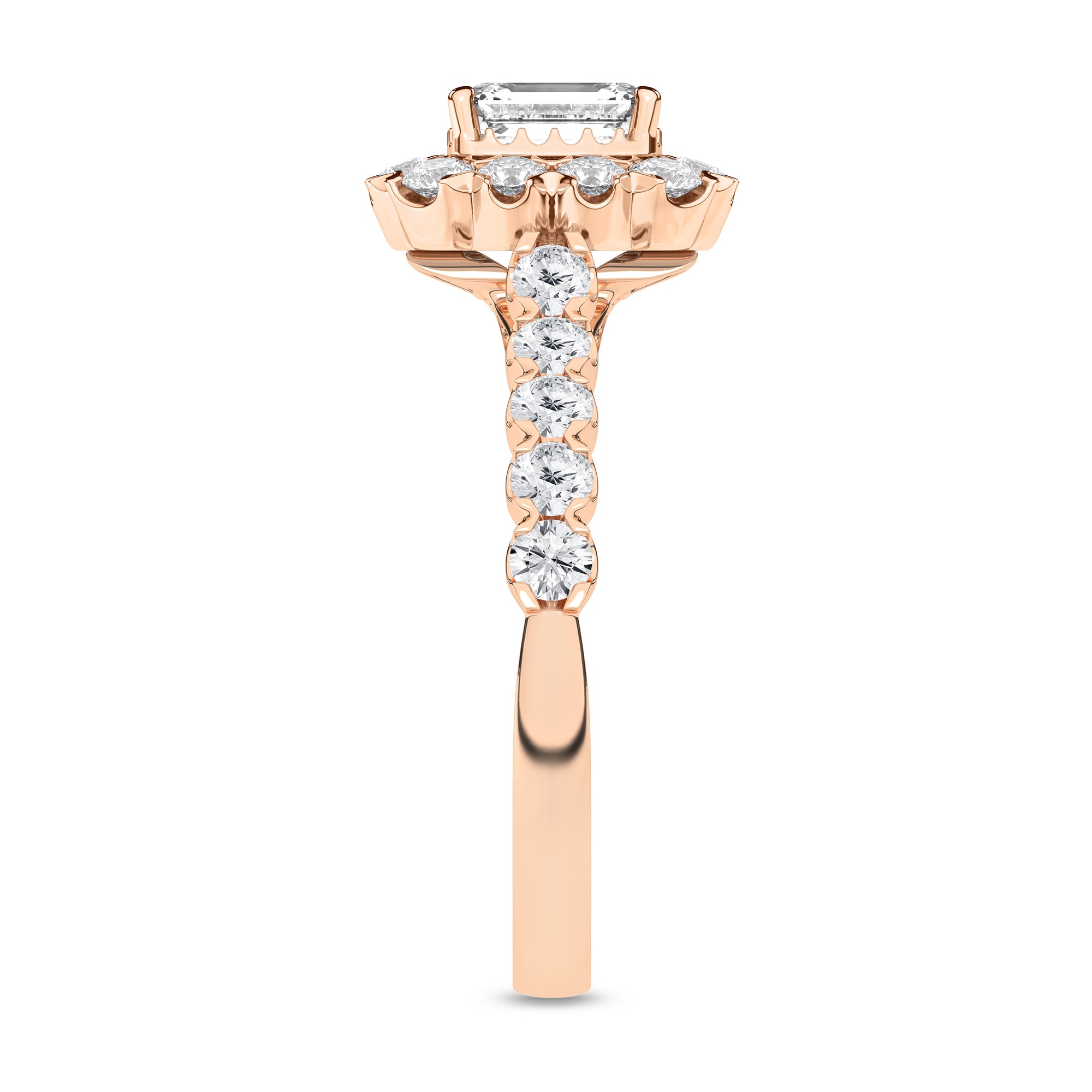 Elegant Halo Ring (Emerald)