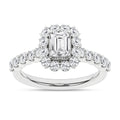 Elegant Halo Ring (Emerald)
