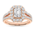 Elegant Halo Ring (Emerald)