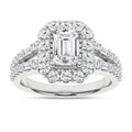 Elegant Halo Ring (Emerald)