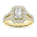 Elegant Halo Ring (Emerald)