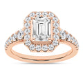 Elegant Halo Ring (Emerald)