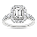 Elegant Halo Ring (Emerald)