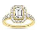 Elegant Halo Ring (Emerald)
