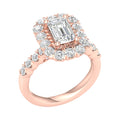 Elegant Halo Ring (Emerald)