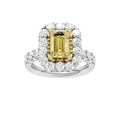ELEGANT HALO RING (EMERALD)