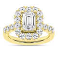 Elegant Halo Ring (Emerald)