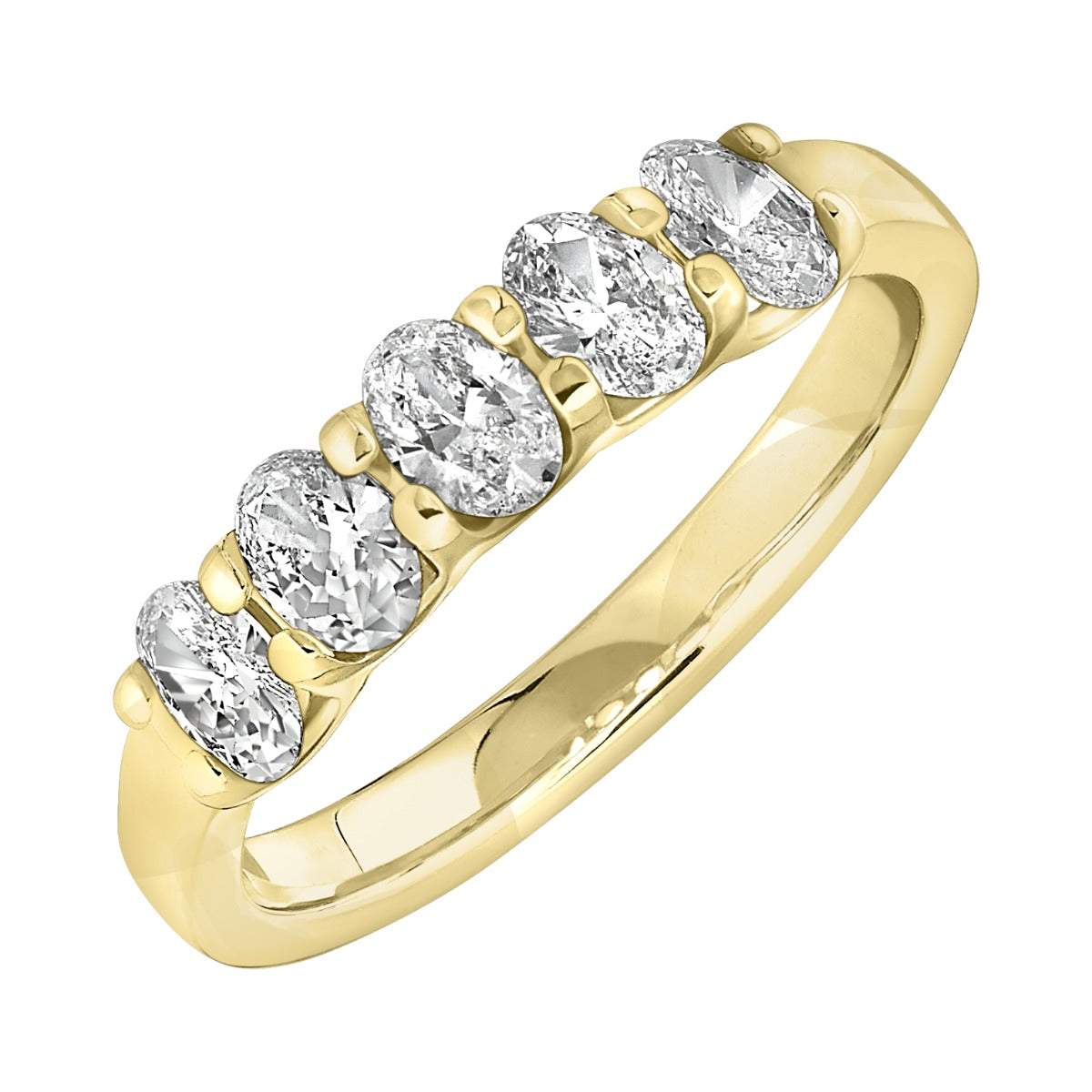 The Eternal Oval Band - Yellow Gold Lab Grown 2ctw *IGI Certified*