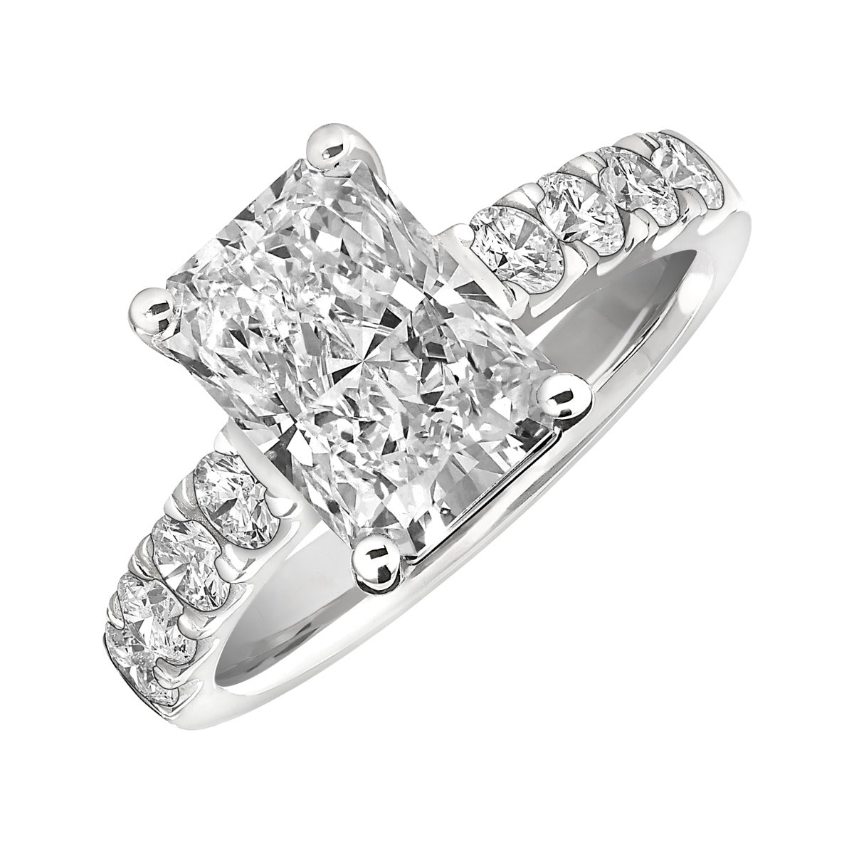 Radiant Majesty Lab Grown 1 ctw Radiant-Cut Diamond Ring