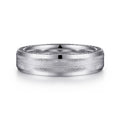 Felix - 14K White Gold 6mm - Men's Wedding Band in Satin Finish