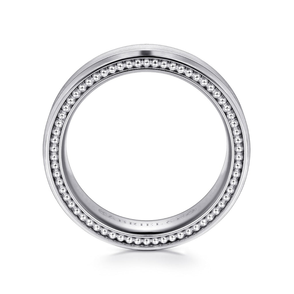 Felix - 14K White Gold 6mm - Men's Wedding Band in Satin Finish