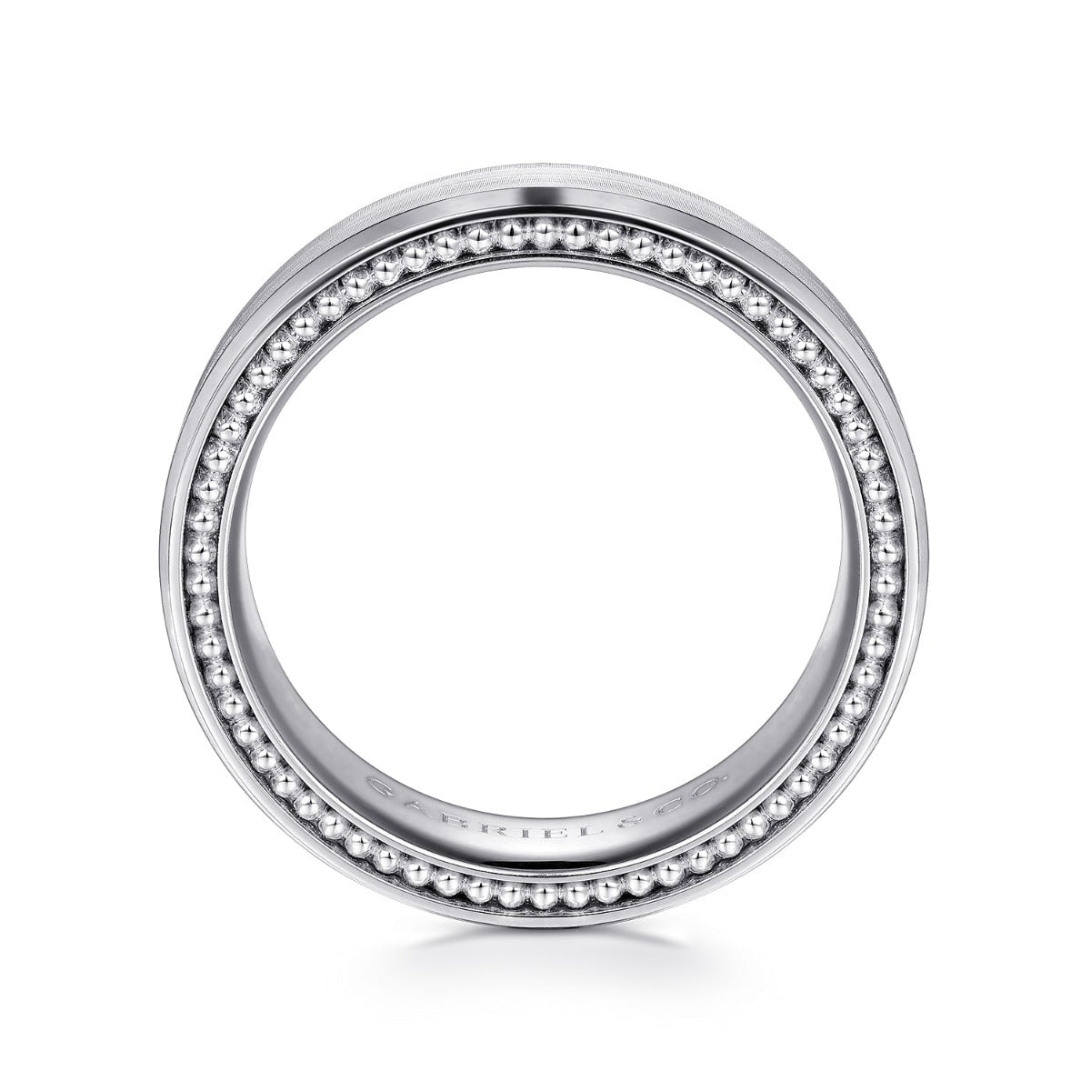 Felix - 14K White Gold 6mm - Men's Wedding Band in Satin Finish