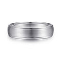 Paul - 14K White Gold 6mm - Men's Wedding Band in Satin Finish