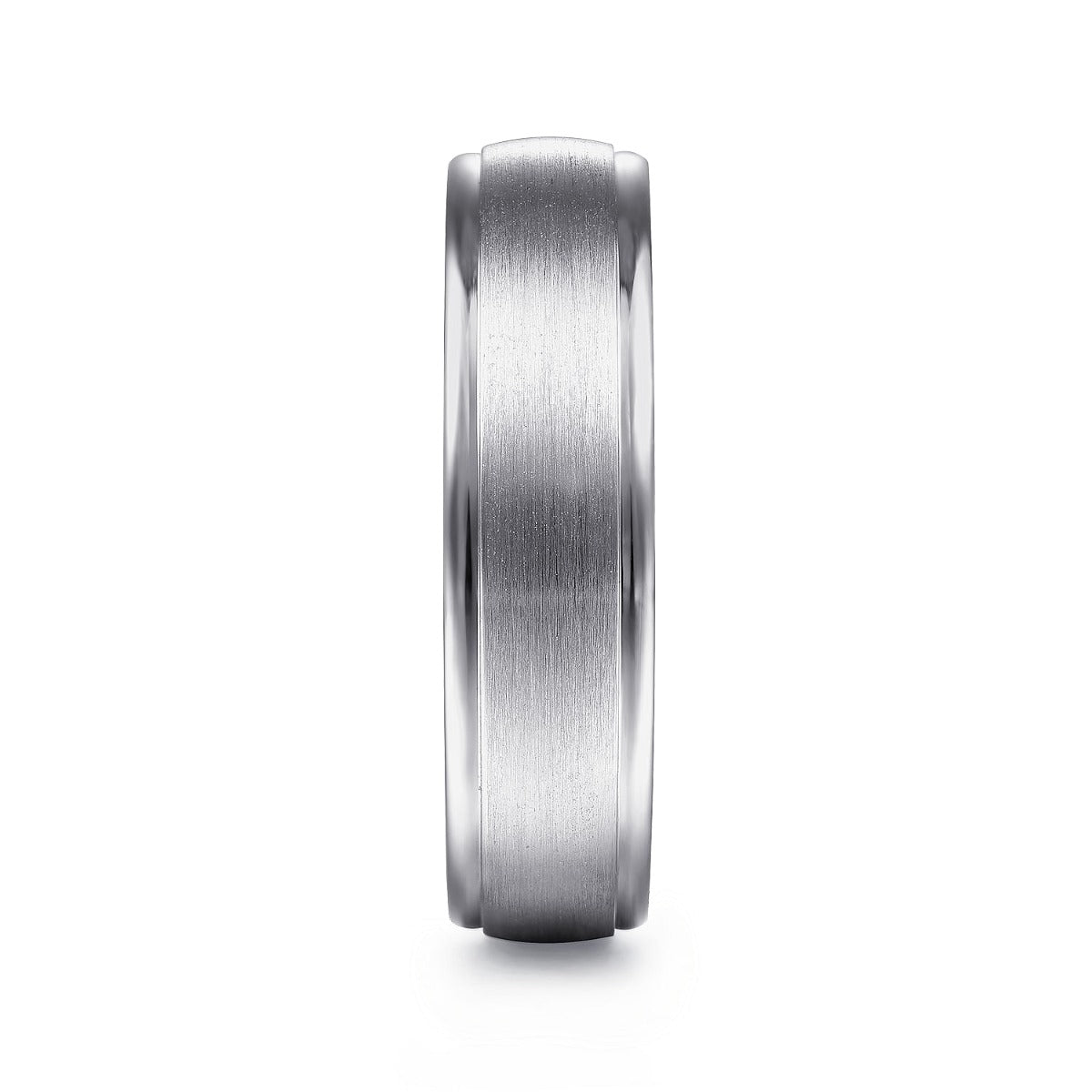 Paul - 14K White Gold 6mm - Men's Wedding Band in Satin Finish