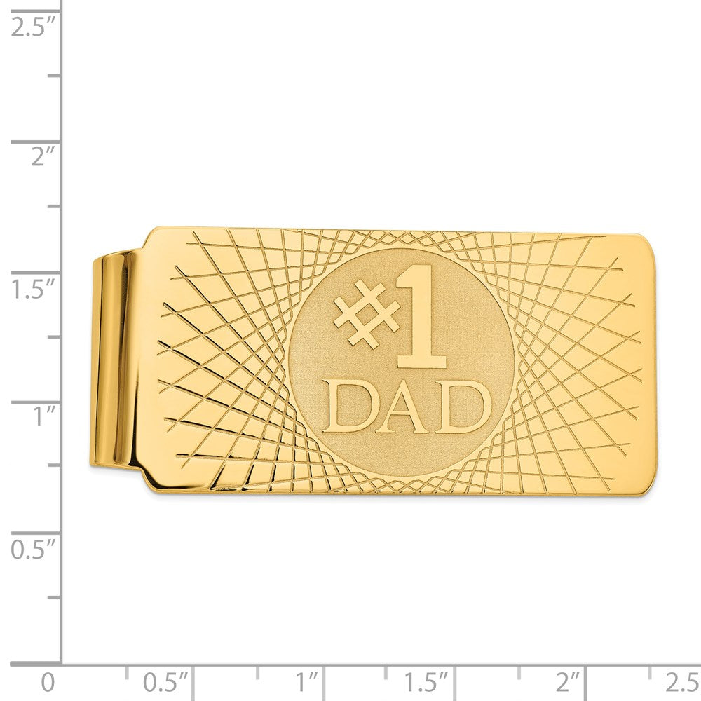 Marin 14k #1 Dad Men's Money Clip