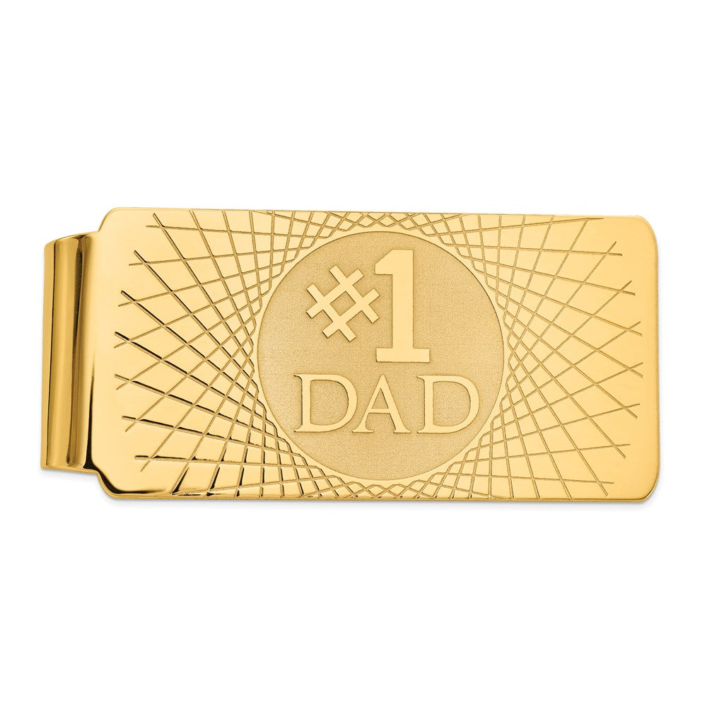 Marin 14k #1 Dad Men's Money Clip