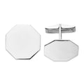 Caldera 14K WG Mens Octagonal Cuff Links