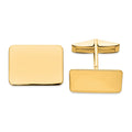 Amara 14K Mens Rectangular Cuff Links