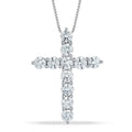 Radiant Cross Lab Grown Diamond Pendant – 3.0 ctw