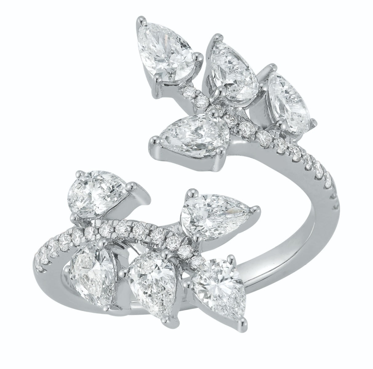 Floral Vine Lab Grown Diamond Ring – 2.0 CTW