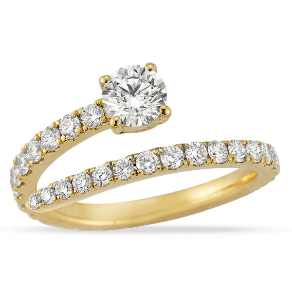 Eternal Spiral Lab Grown Diamond Ring 1ctw