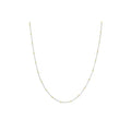 Yellow & White Gold 1.5 mm Saturn Curb Chain