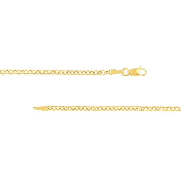 Arlisse 14K Yellow Gold 2.50mm Hollow Rolo Chain