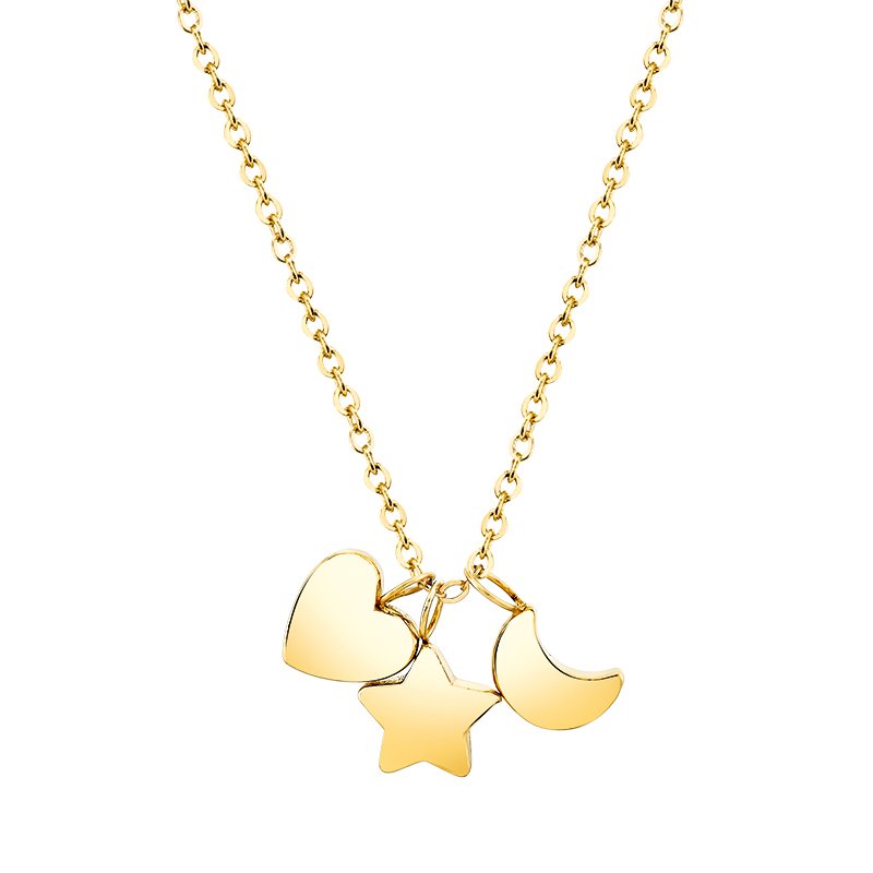 Heart, Star, and Moon Pendant