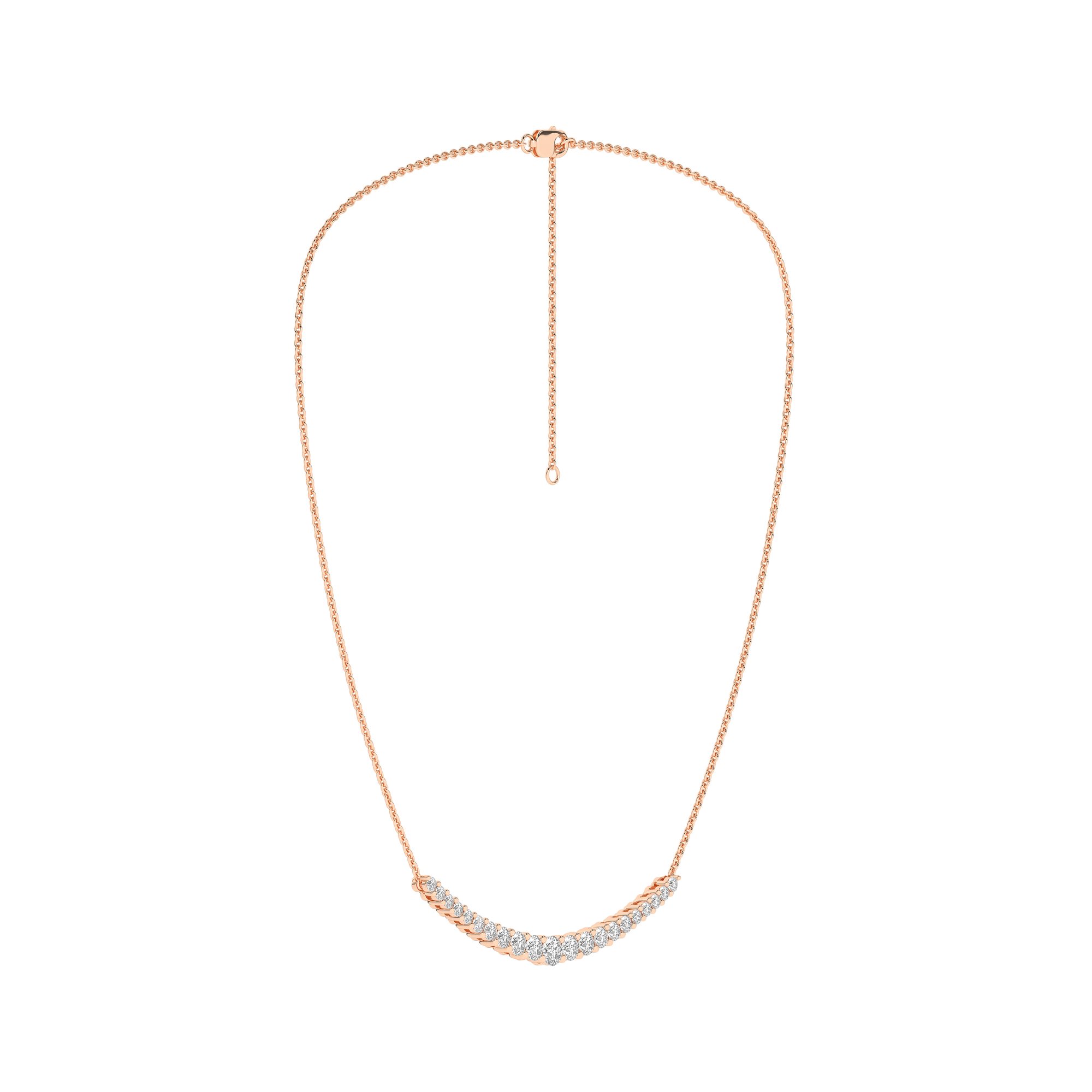 Graduated Diamond Necklace (Round)