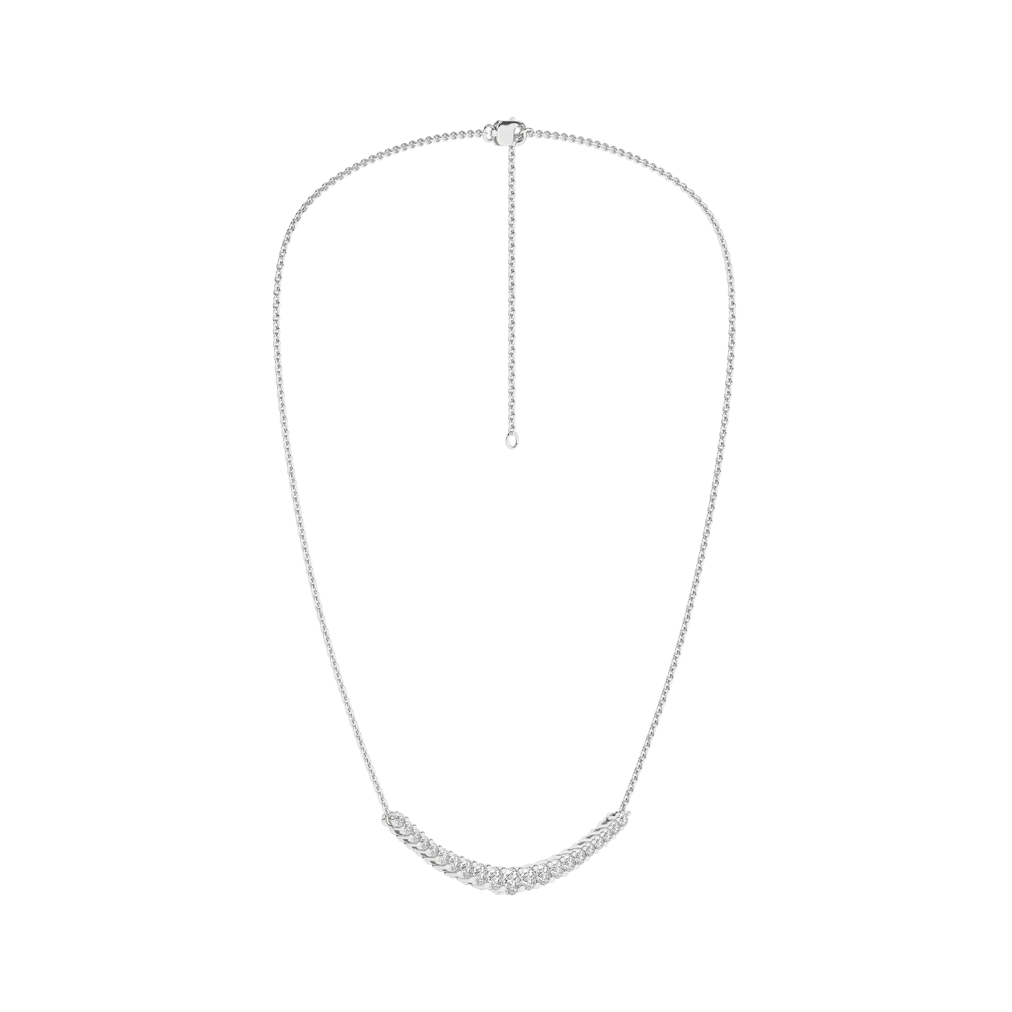 Graduated Diamond Necklace (Round)