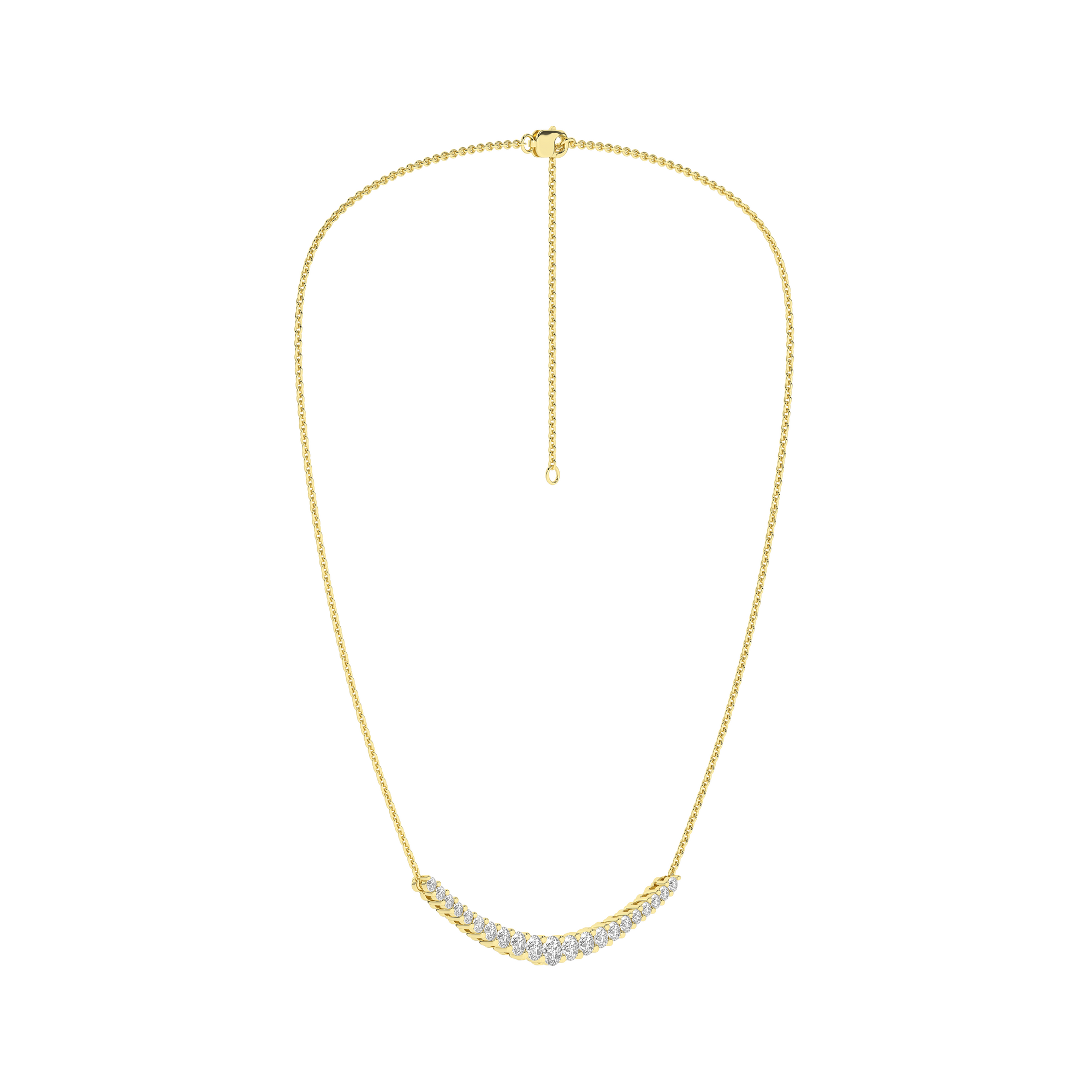 Graduated Diamond Necklace (Round)