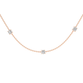 Diamond Station Necklace (Round)
