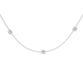 Diamond Station Necklace (Round)