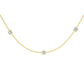 Diamond Station Necklace (Round)