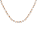 Semi-Eternity Tennis Necklace (Round)