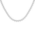 Semi-Eternity Tennis Necklace (Round)