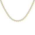 Semi-Eternity Tennis Necklace (Round)