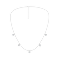 Diamond Drop 5-Stone Station Necklace