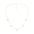 Diamond Drop 5-Stone Station Necklace