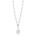 14k White Gold Diamond Pendant