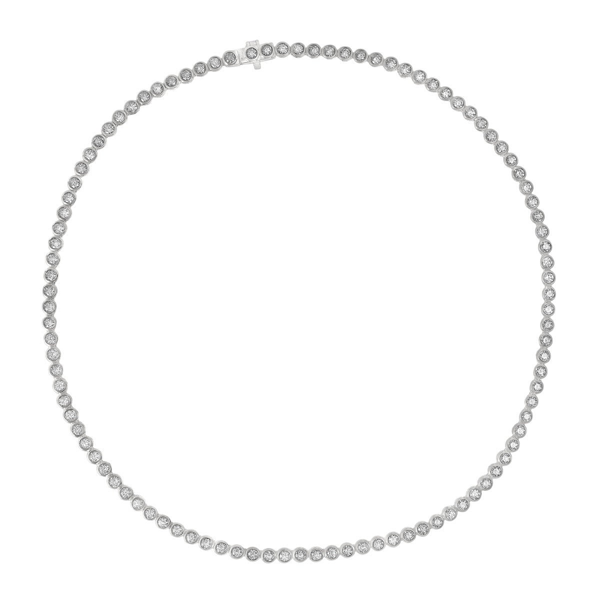 Eternal Elegance Lab Grown 10 ctw Diamond Tennis Necklace