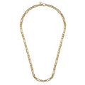 22 Inch 14K Yellow Gold Solid Figaro Chain Necklace