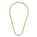22 Inch 7mm 14K Yellow Gold Solid Men's Cuban Link Chain Necklace