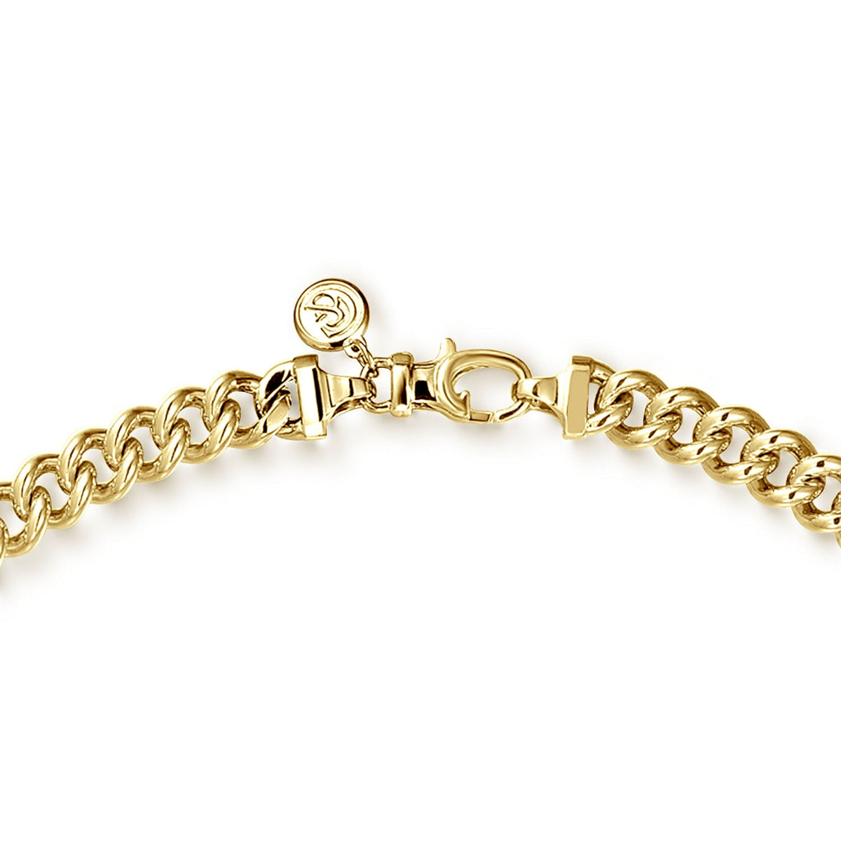 22 Inch 7mm 14K Yellow Gold Solid Men's Cuban Link Chain Necklace