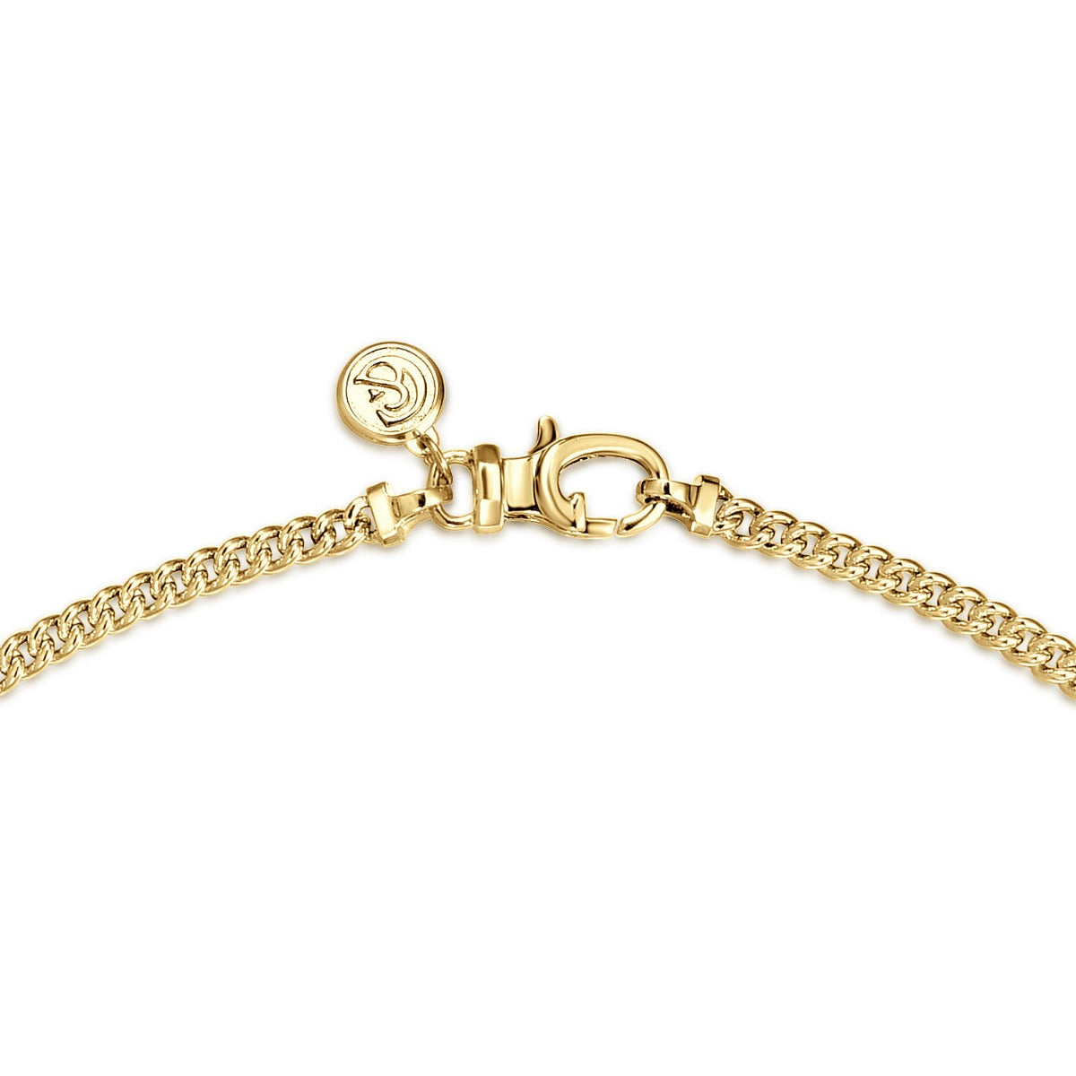 22 Inch 3mm 14K Yellow Gold Hollow Men's Cuban Link Chain Necklace