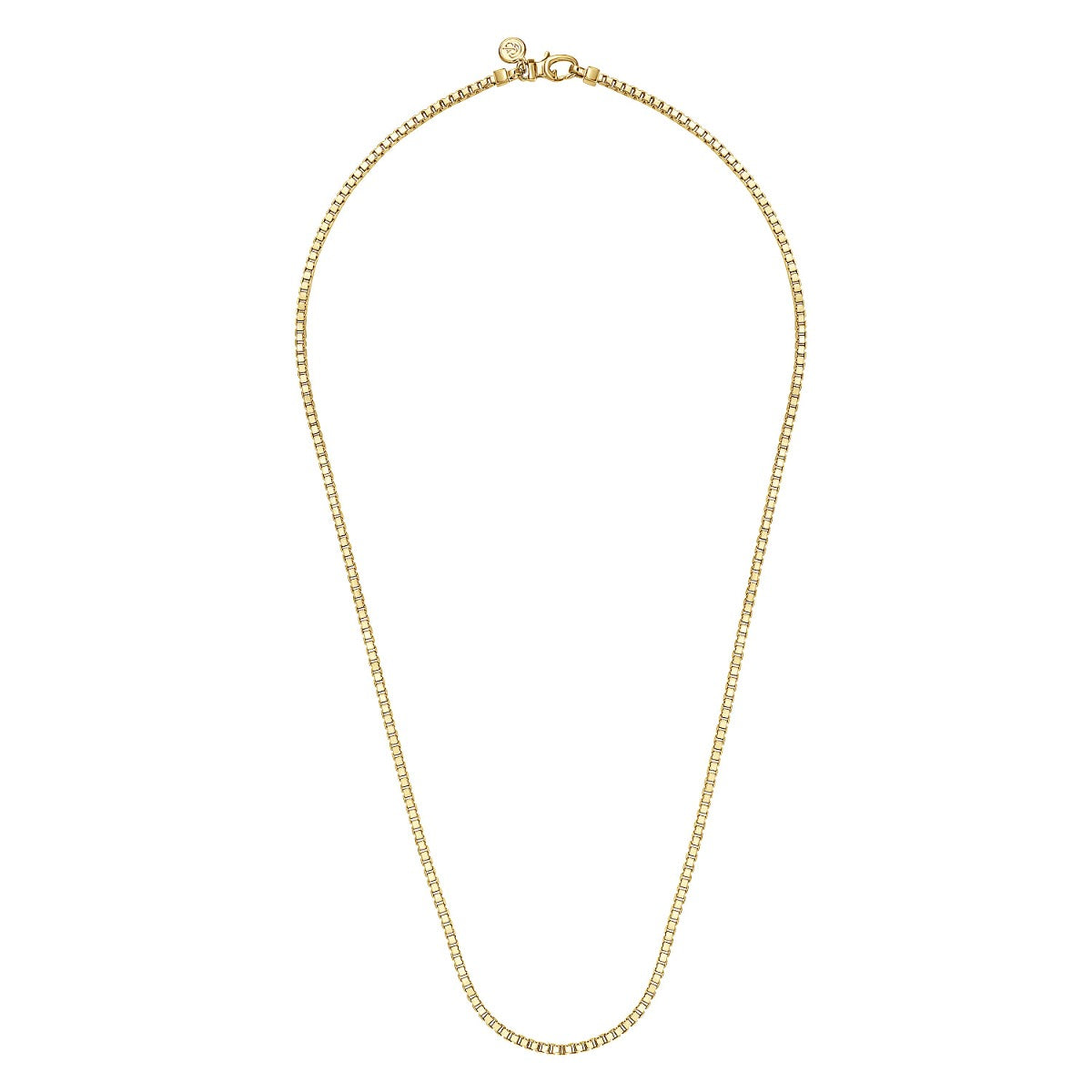 22 Inch 2 5mm 14K Yellow Gold Solid Men's Box Chain Necklace