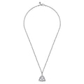 22 Inch 925 Sterling Silver Celtic Knot Pendant Necklace