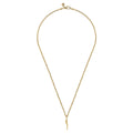 22 Inch 14K Yellow Gold Italian Horn Pendant Necklace