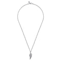 22 Inch 925 Sterling Silver Wing Pendant Necklace