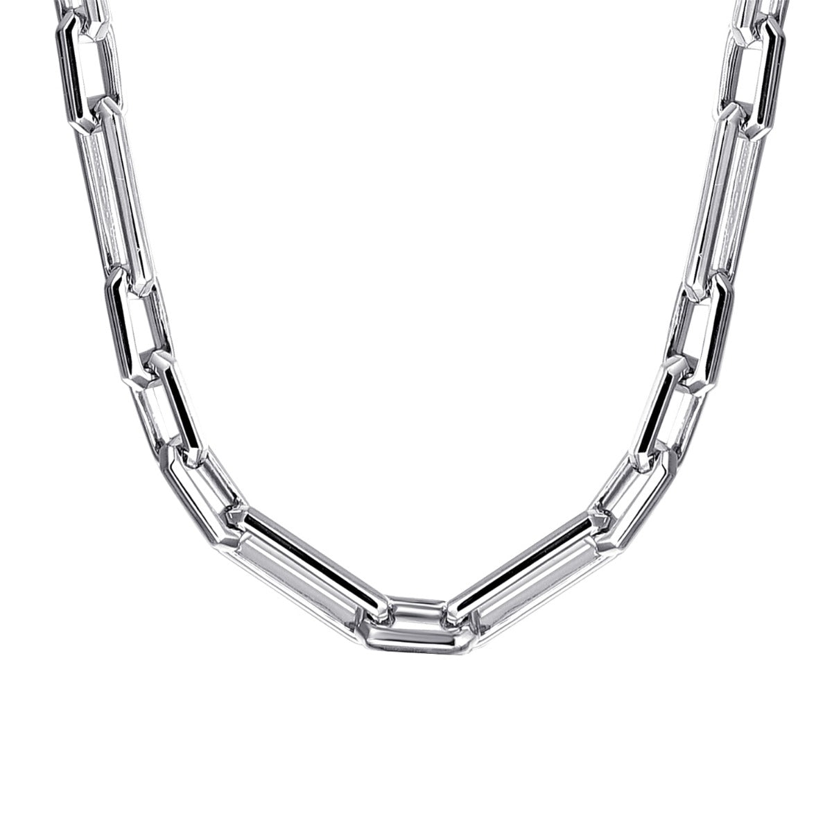 22 Inch 925 Sterling Silver Solid Figaro Chain Necklace